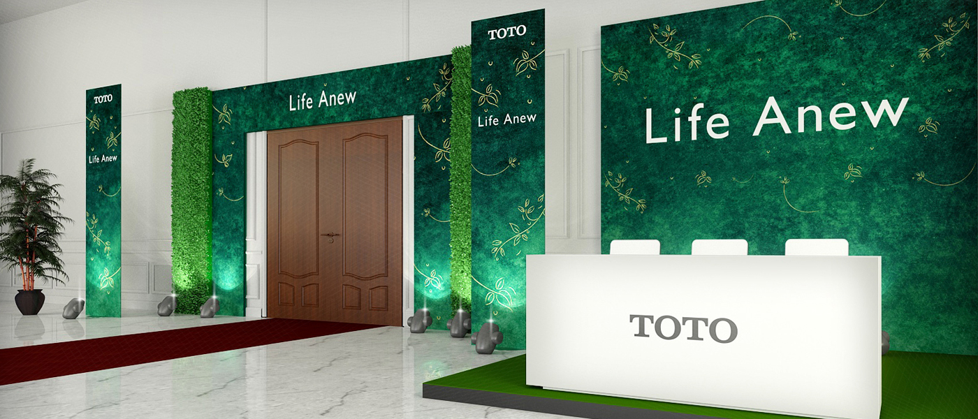 Venue design for TOTO’s virtual event